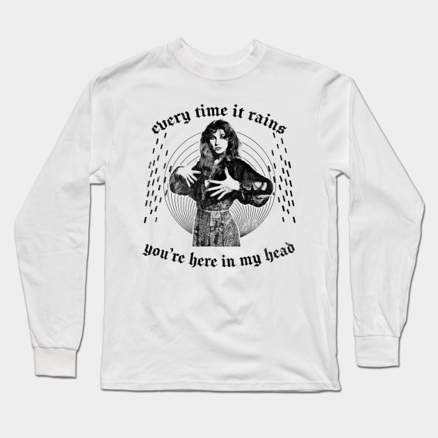 Kate Bush ††† Retro Aesthetic Fan Art Design Long Sleeve T-Shirt by DankFutura